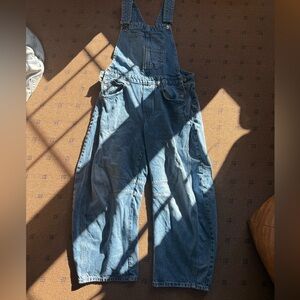 Free People We the Free Goodluck Barrel Overalls